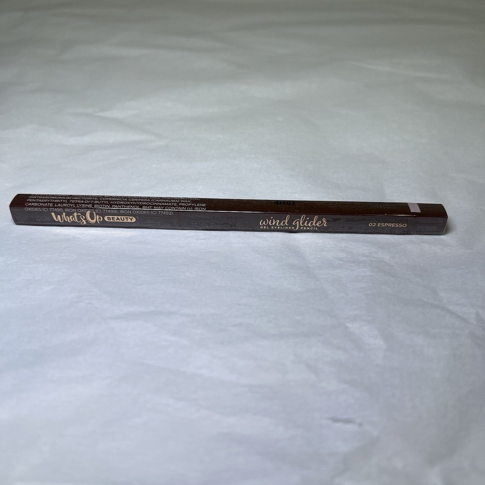 What's Up Beauty Wind Glider‎ Gel Eyeliner Pencil – 02 Espresso–0.25g/0.008oz